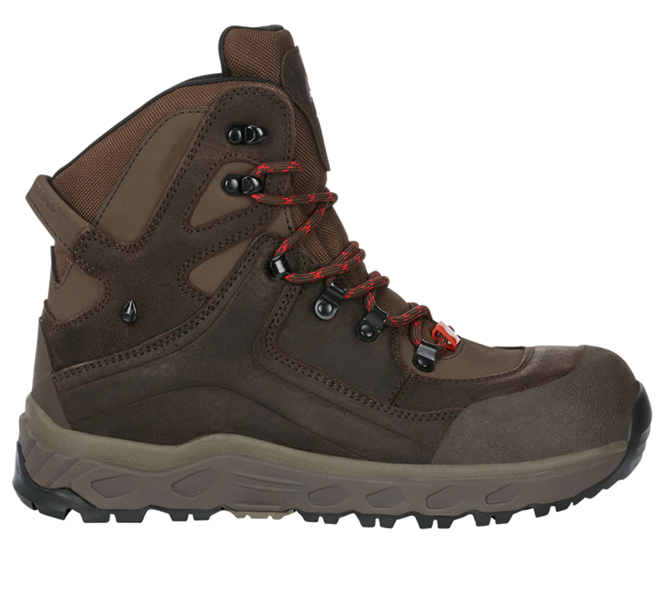 Main view, Safety Boots | Safety Wellingtons, S7S Safety boots e.s. Siom-x12 mid, chestnut/hazelnut