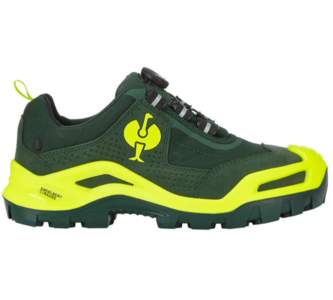 Main view, Footwear, S3 Safety shoes e.s. Kastra II low, green/high-vis yellow