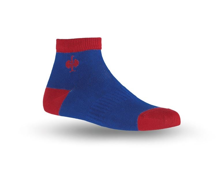 Main view, Clothing, e.s. Allround socks Classic light/mid, children's, royal/fiery red