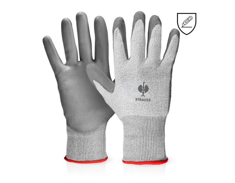 Main view, Polyurethane, PU cut protection gloves, level C