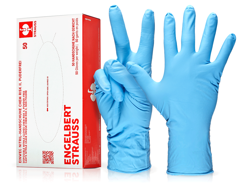 Disposable nitrile gloves Chem Risk II,powder-free