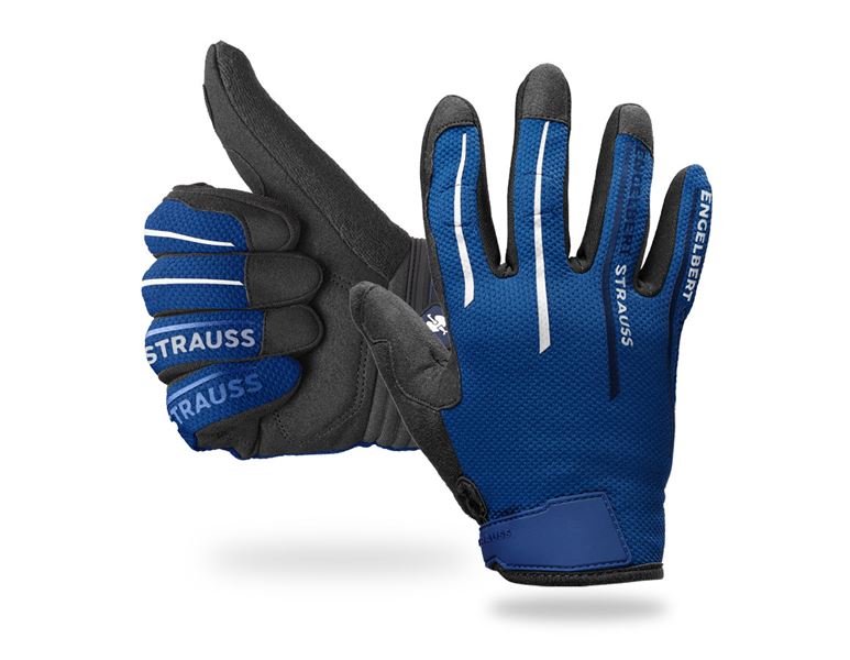 Main view, Hybrid, e.s. Mechanic's gloves Sierra, blue/black