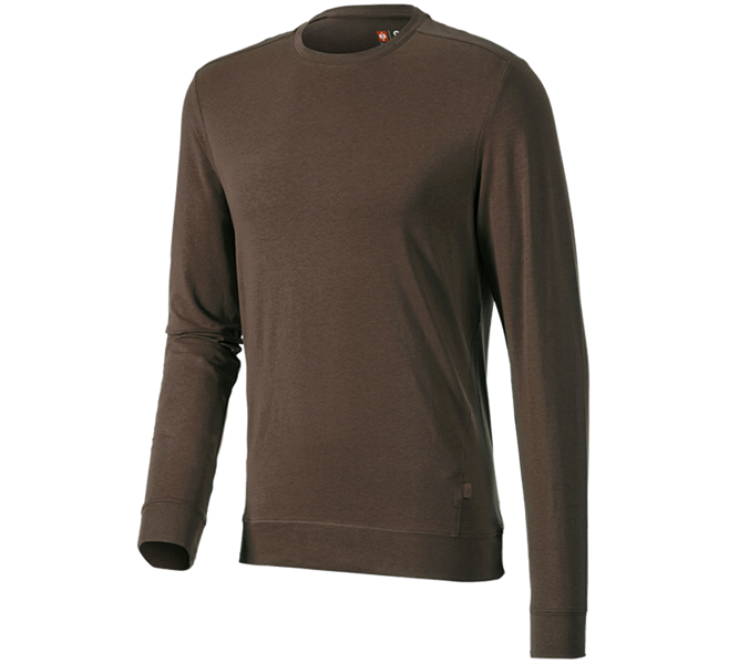 Main view, Joiners / Carpenters, e.s. Long sleeve cotton stretch, chestnut