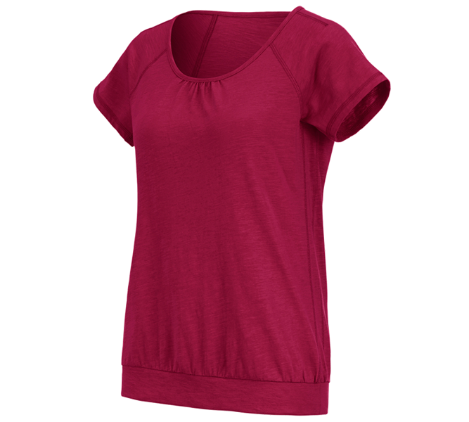 e.s. T-shirt cotton slub, ladies'