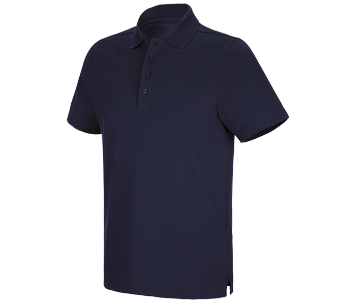 Main view, Basics, e.s. Functional polo shirt poly cotton, navy