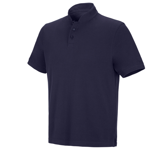 e.s. Polo shirt cotton Mandarin