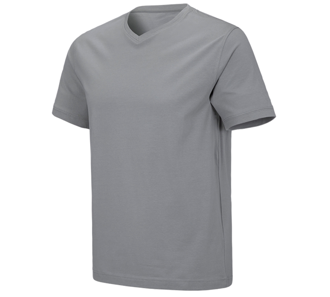 e.s. T-shirt cotton stretch V-Neck