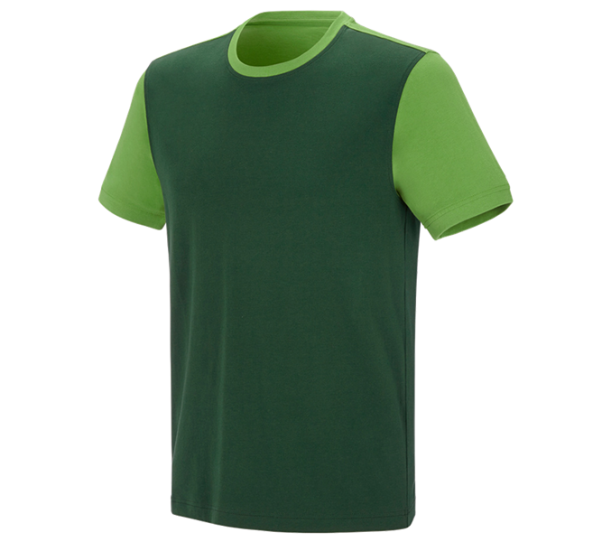 e.s. T-shirt cotton stretch bicolor