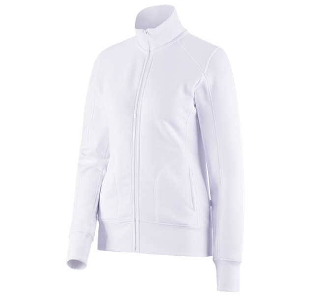 e.s. Sweat jacket poly cotton, ladies'