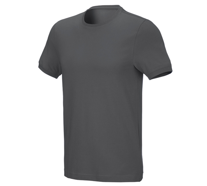 e.s. T-shirt cotton stretch, slim fit