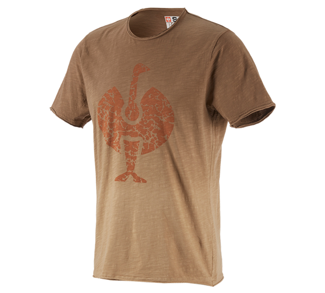 Main view, Search, e.s. T-Shirt workwear ostrich, lightbrown vintage