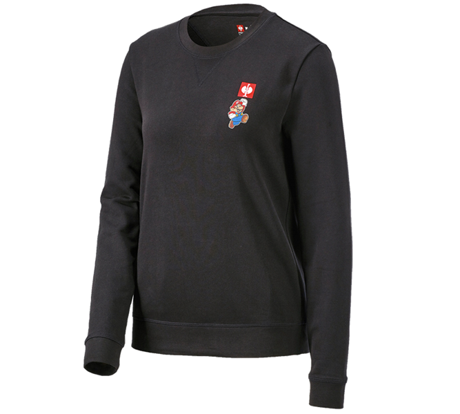 Main view, Collaborations, Super Mario Sweatshirt, ladies', black