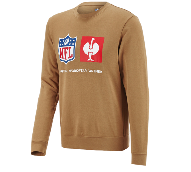 Main view, Collaborations, NFL Sweatshirt cotton, almondbrown