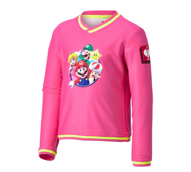 Main view, Shirts, Pullover & more, Super Mario functional Longsleeve, children’s, jadepink