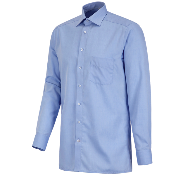 Main view, Basics, Business shirt e.s.comfort, long sleeved, lightblue melange