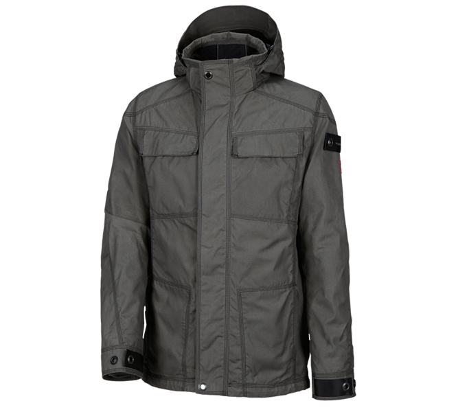 Main view, Rain Jackets, e.s. Functional jacket cotton touch, titanium