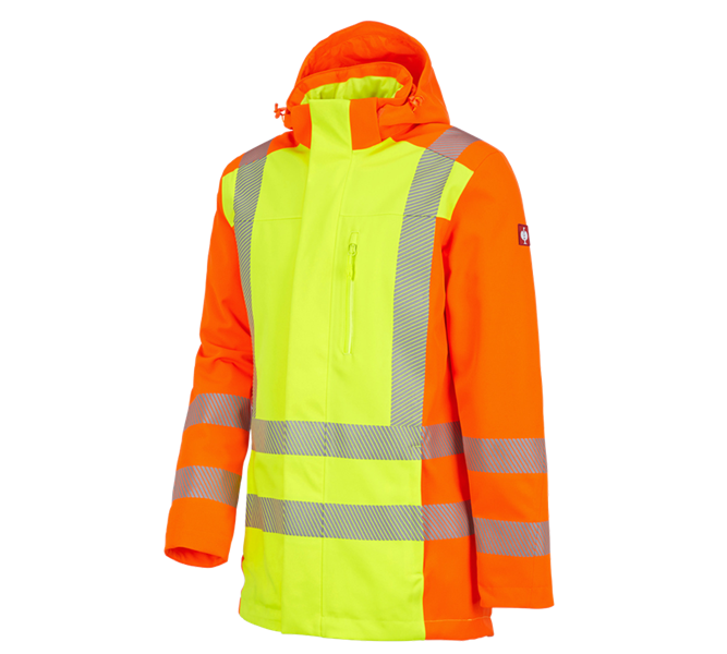 Main view, High-Vis Jackets, High-vis functional parka e.s.motion 2020, high-vis yellow/high-vis orange