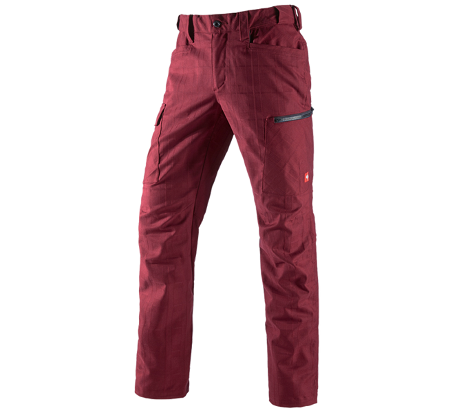 Main view, Catering Trousers, e.s. Trousers pocket, men's, ruby