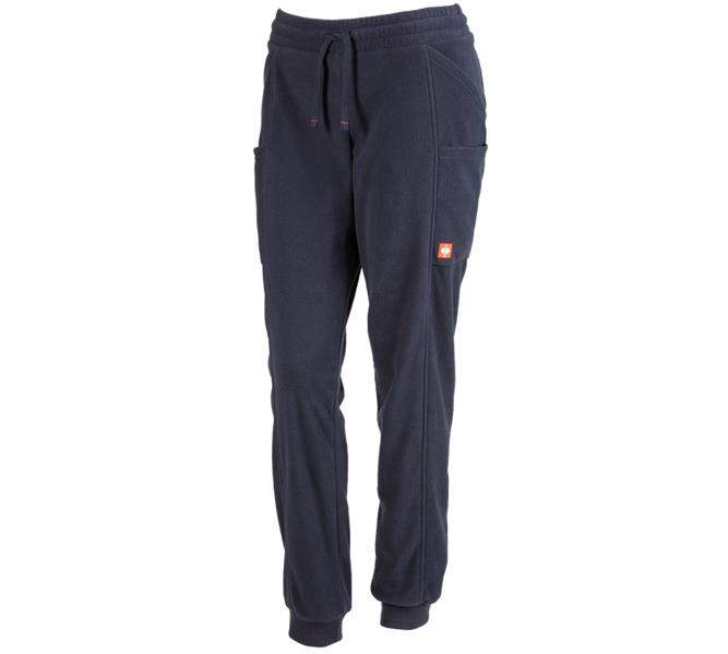 Main view, Women, e.s. Fleece Trousers, ladies', navy