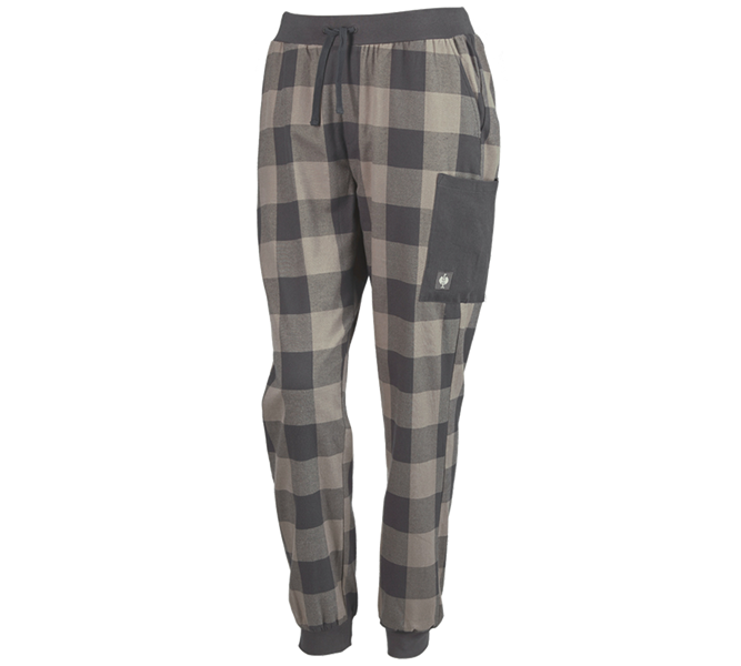 Main view, Women, e.s. Pyjama Trousers, ladies', dolphingrey/carbongrey