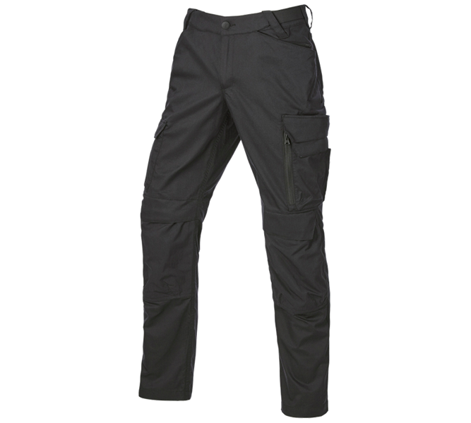 Main view, Trousers, Trousers e.s.trail pure, black