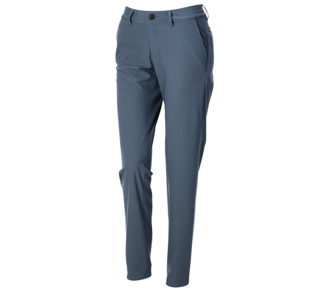 Main view, Work Trousers, Trousers Chino e.s.work&travel, ladies’, ironblue