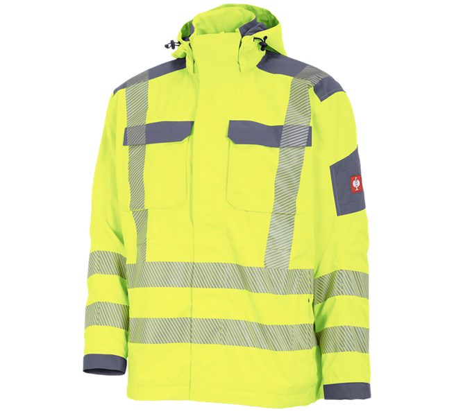 Main view, High-vis clothing, High-vis functional jacket e.s.prestige, high-vis yellow/grey