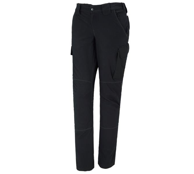 Main view, Overview of the e.s. collections, Functional cargo trousers e.s.dynashield, ladies', black