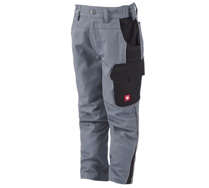 Main view, Trousers, Children's trousers e.s.active, grey/black