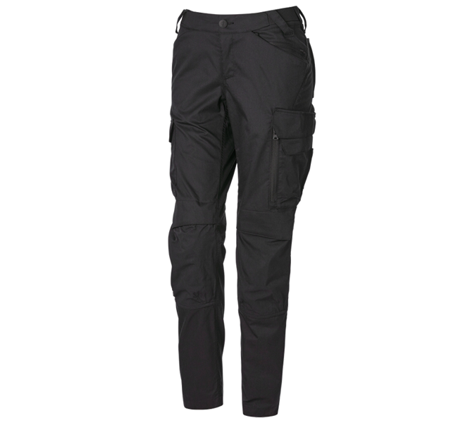 Main view, Work Trousers, Trousers e.s.trail pure, ladies', black