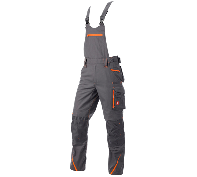 Main view, New Products, Bib & brace e.s.motion 2020, anthracite/high-vis orange