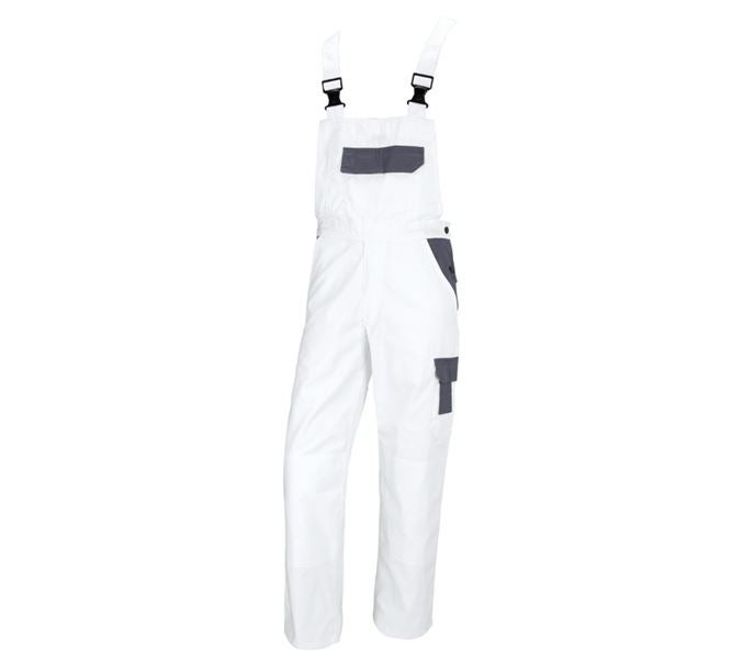 Main view, Men, STONEKIT Bib & Brace Odense, white/grey