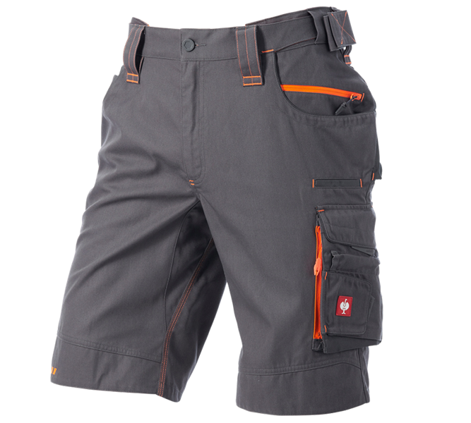 Main view, New Products, Shorts e.s.motion 2020, anthracite/high-vis orange