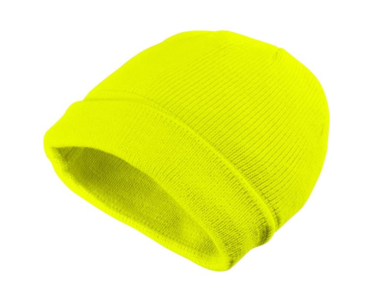 Main view, Search, Winter knitted cap Neon, yellow