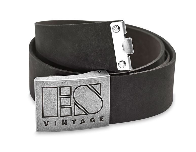 Leather buckle belt e.s.vintage