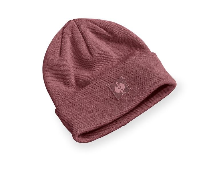 Main view, Overview of the e.s. collections, Knitted cap e.s.iconic, oxidred