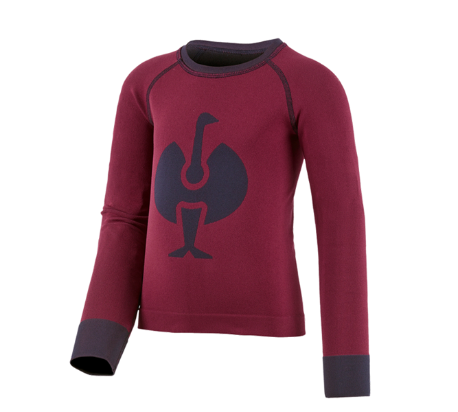 Main view, Thermal Underwear, e.s. functional-longsleeve seamless-warm, children, berry