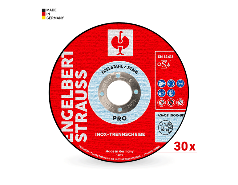 e.s. Inox cutting disc pro set, 30 units