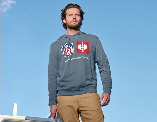 View 2, NFL Hoodie cotton, oxidblue