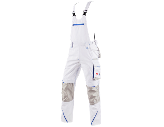 Main view, Bib & brace e.s.​motion 2020, white/gentianblue