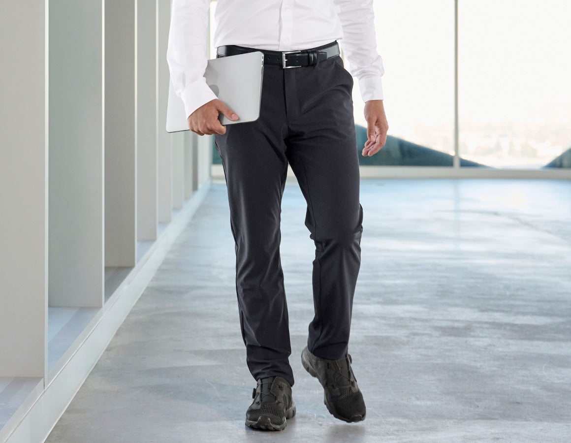 Jeff Banks London | Charcoal Travel Trousers | SuitDirect.co.uk