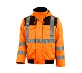 e.s. Forestry Faux Fur Jacket L High-Vis orange/mudgreen Engelbert Strauss Work Clothes