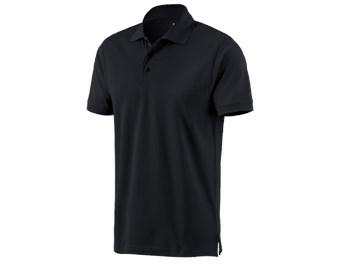 e.s. Business shirt cotton stretch, slim fit black