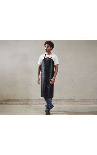 Synthetic leather apron