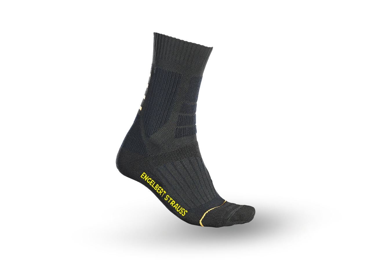 Socks: e.s. Double socks function warm/high + black
