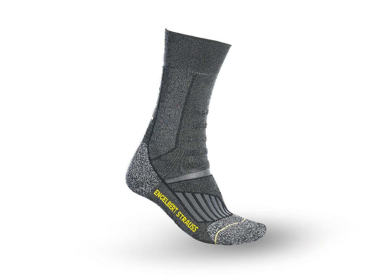 Socks: e.s. Allround functional socks light/high + dark grey melange