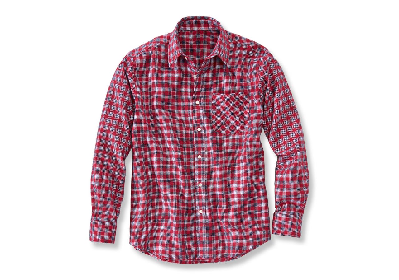 Shirts, Pullover & more: Cotton shirt Malmö + red/navy/white