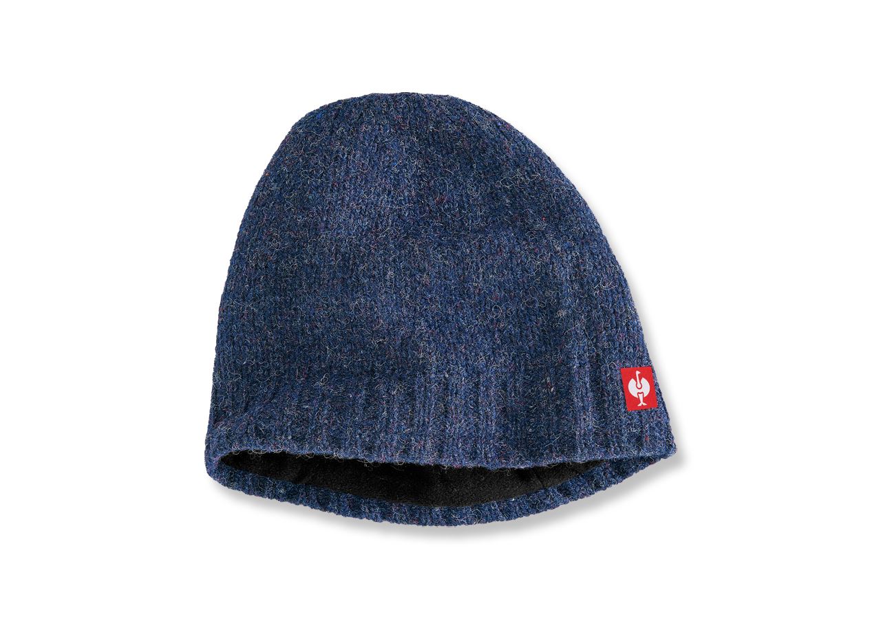 Accessories: e.s. Chunky knit hat + midnightblue