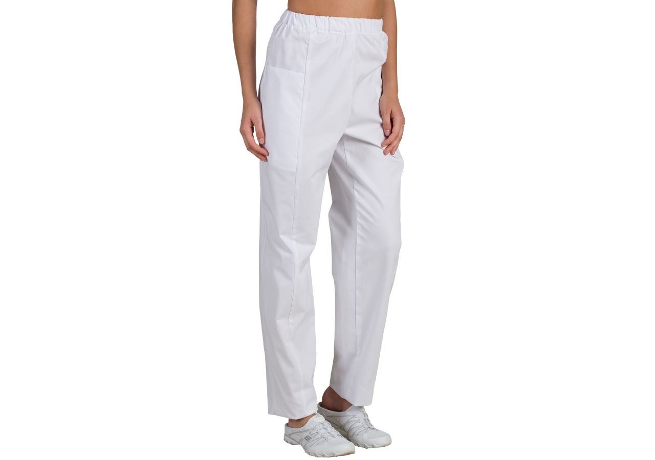 Work Trousers: Ladies' Trousers Gabi + white