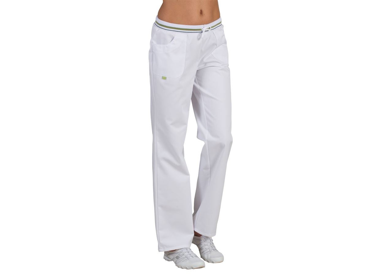 Emsmorn Ladies Trousers (White) - Whitehead Bowls